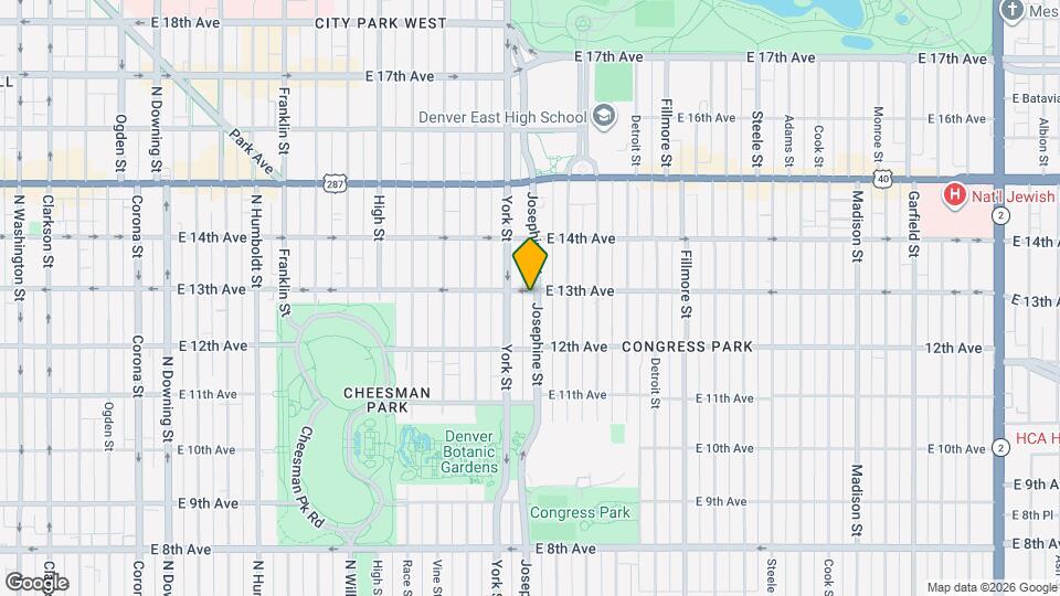 1285 Josephine St, Unit 9 Map and Location Details