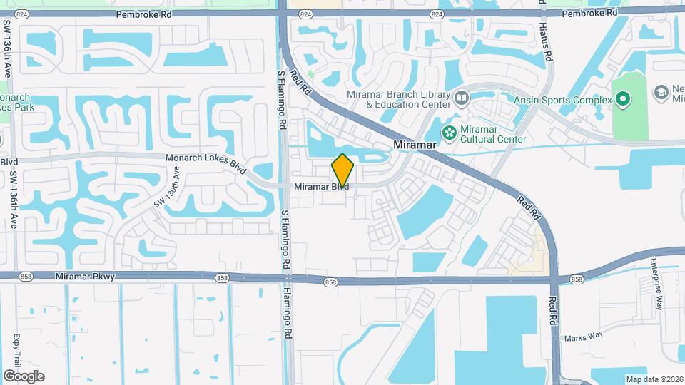 12150 SW 25th Ct Map and Location Details