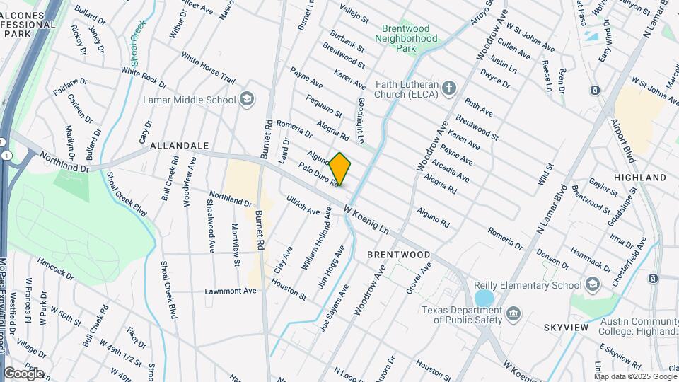 1707 Palo Duro Rd Map and Location Details