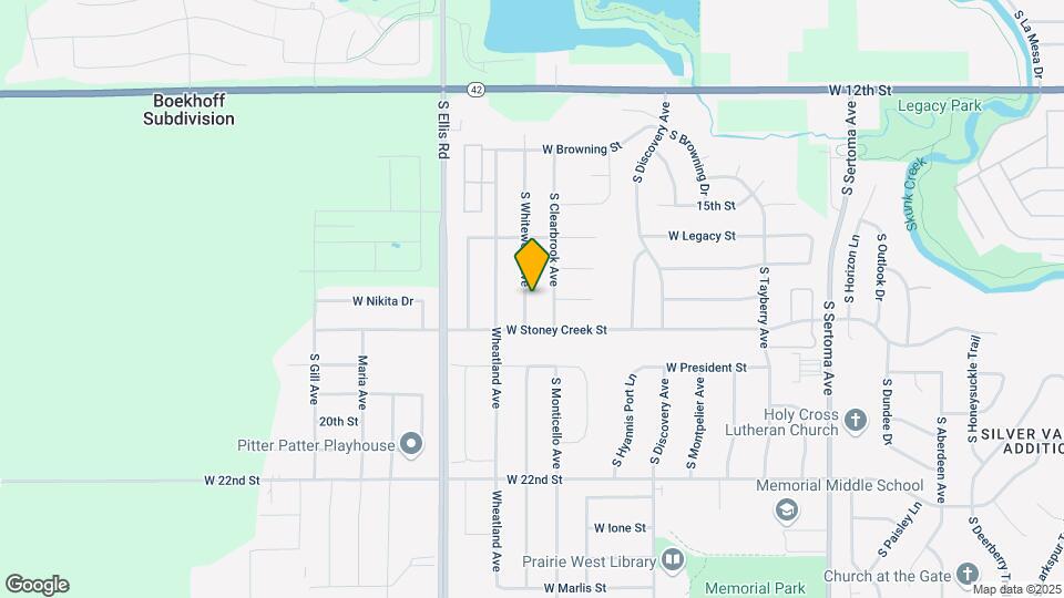 808 S Whitewood Ave Map and Location Details