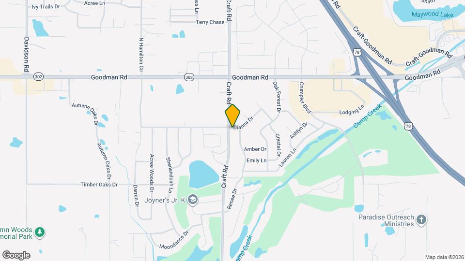 6736 Dianna Dr Map and Location Details