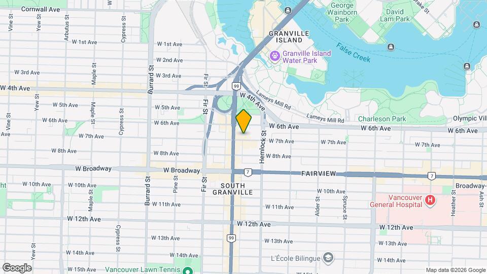 1483 W 7th Ave Map and Location Details