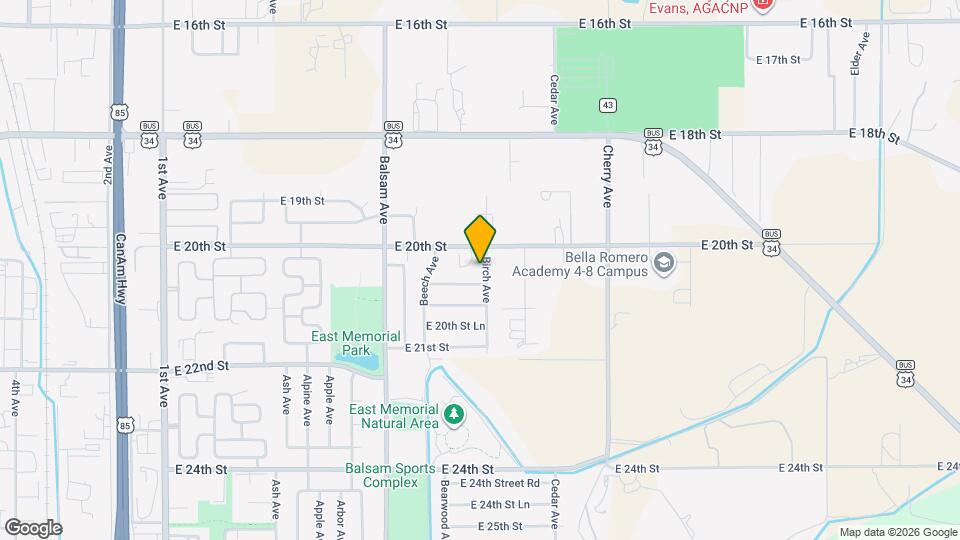 2027 Birch Ave Map and Location Details