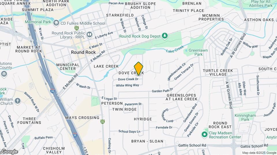 600 Dove Creek Dr Map and Location Details