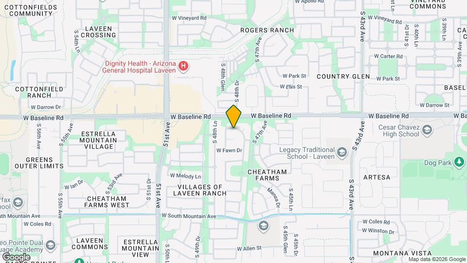 4809 W Valencia Dr Map and Location Details