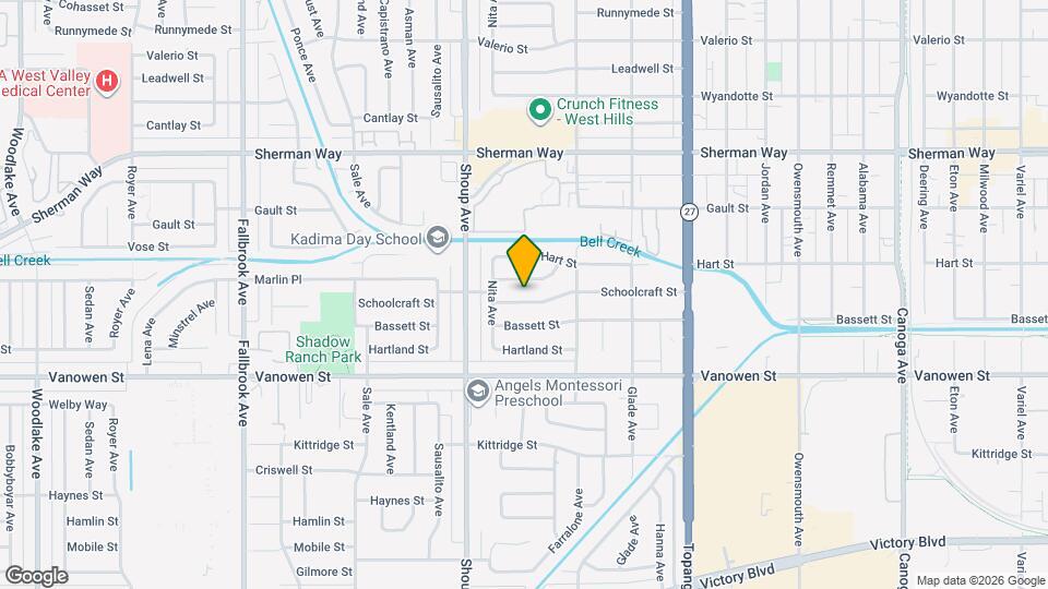 22301 Schoolcraft St, Unit 22301Schoolcraft1/2Unit Mapa y Detalles de la Ubicación