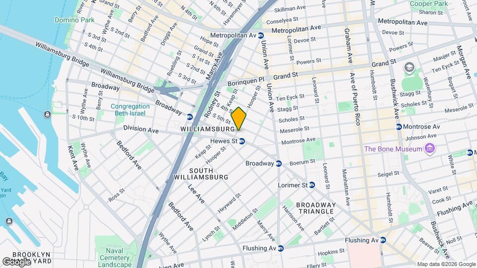 308 Hooper St Map and Location Details