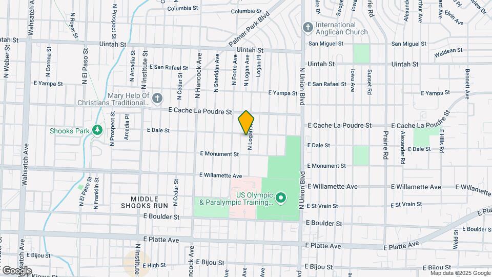 726 N Logan Ave Map and Location Details