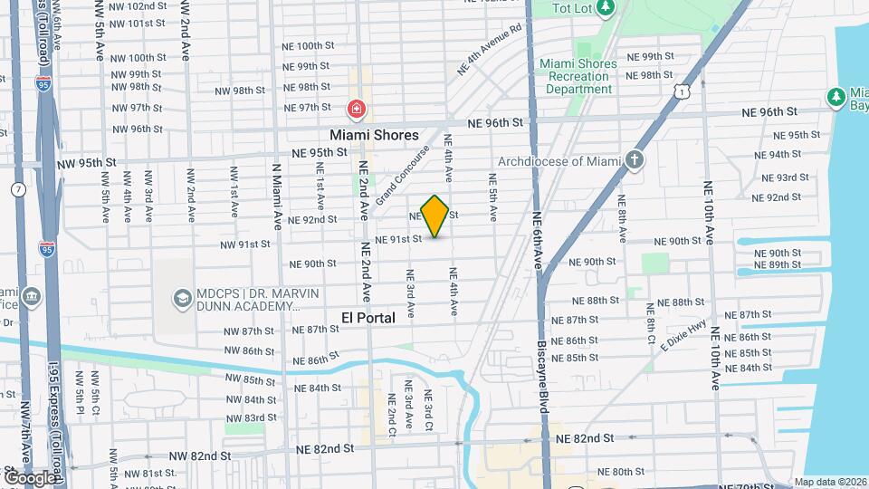 354 NE 91st St Map and Location Details
