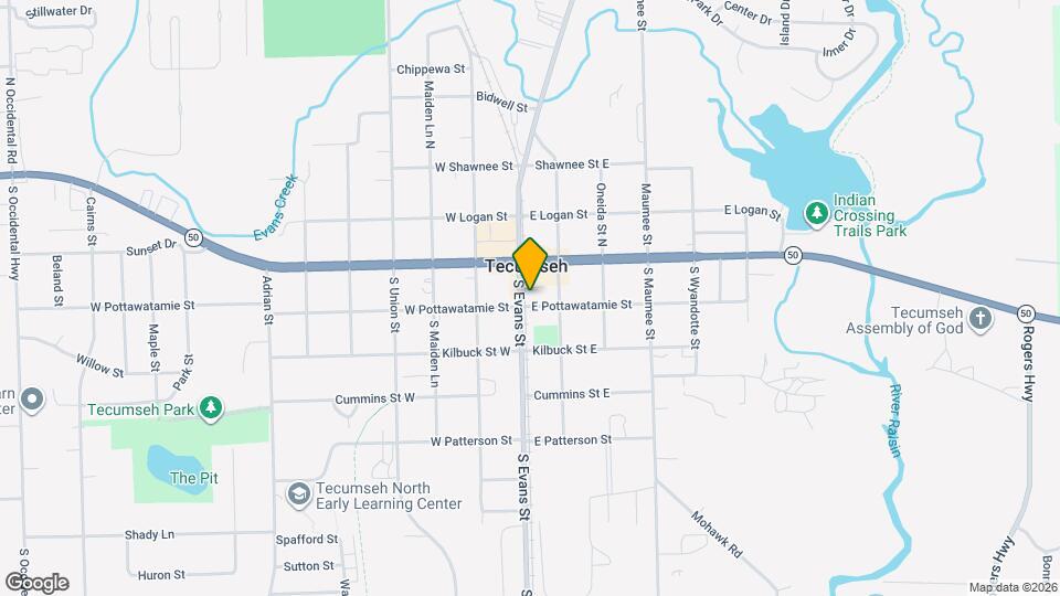 118 S Evans St Map and Location Details