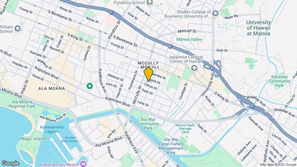 836 Wiliwili St Mapa y Detalles de la Ubicación
