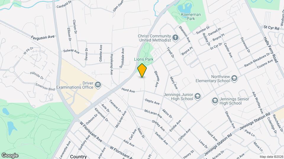 2600 Winfred Ave Map and Location Details