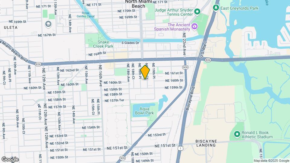 16020 NE 19 Ct Map and Location Details