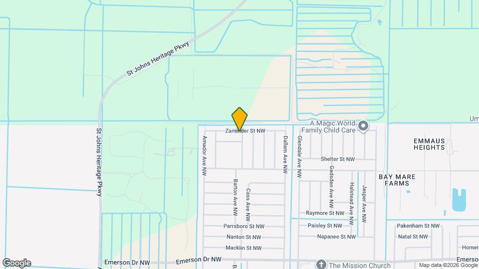 1820 Zaminder St NW Map and Location Details