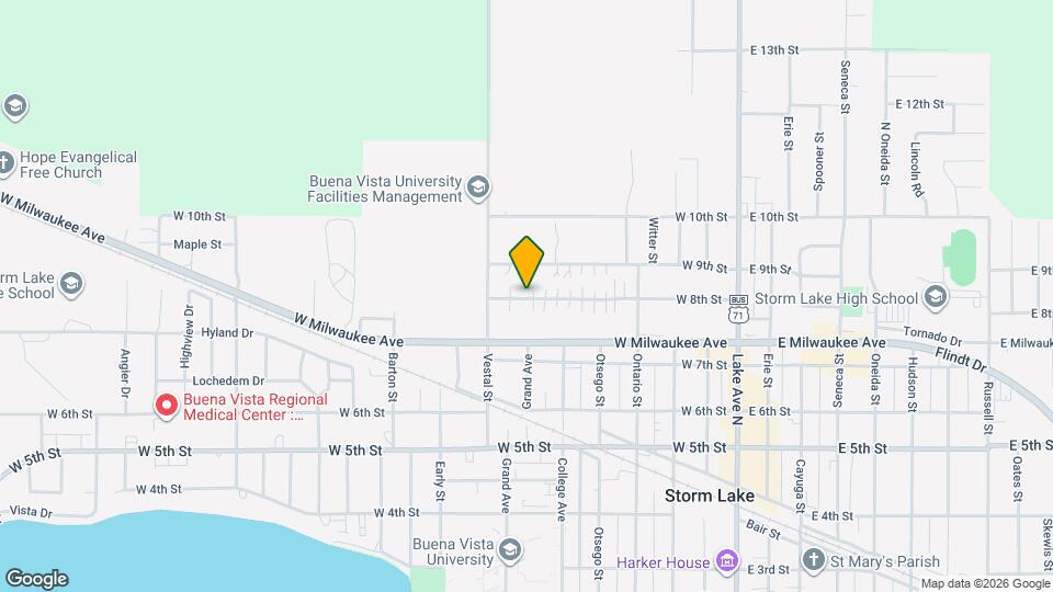 705 W 8th St Map and Location Details