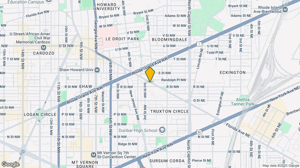 216 Florida Ave NW, Unit 2 Map and Location Details