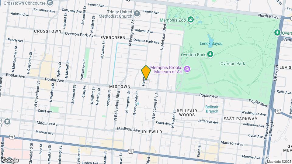 210 Hawthorne St Mapa y Detalles de la Ubicación