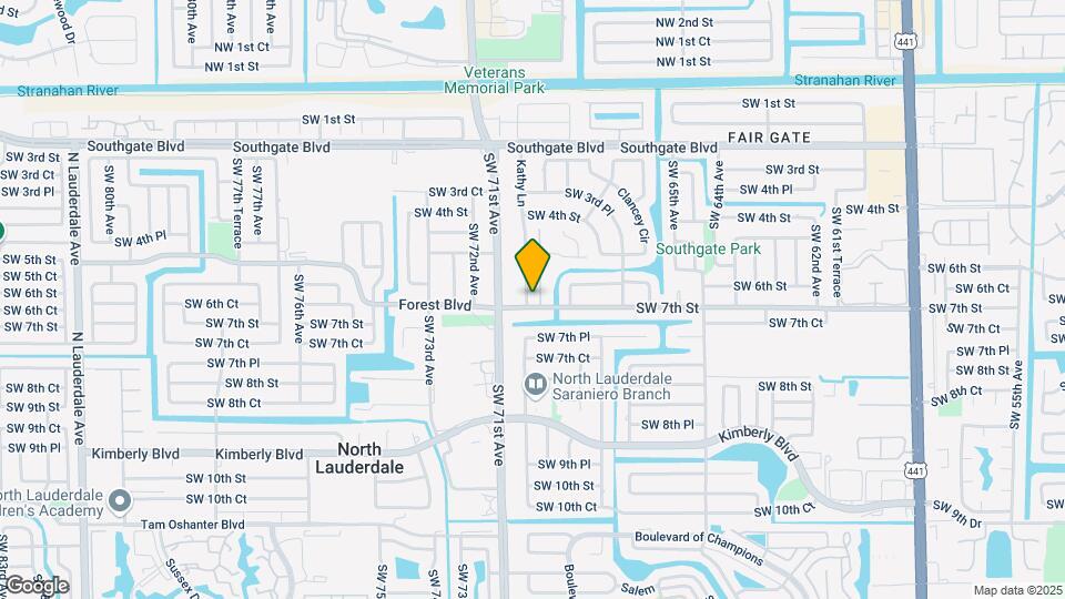 6951 SW 7th St Map and Location Details