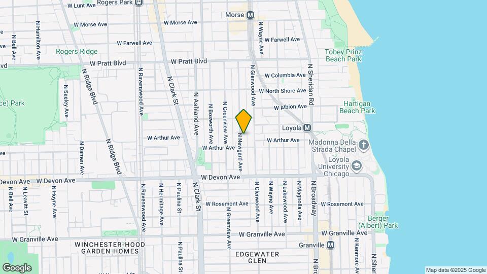 6519 N Newgard Ave Mapa y Detalles de la Ubicación