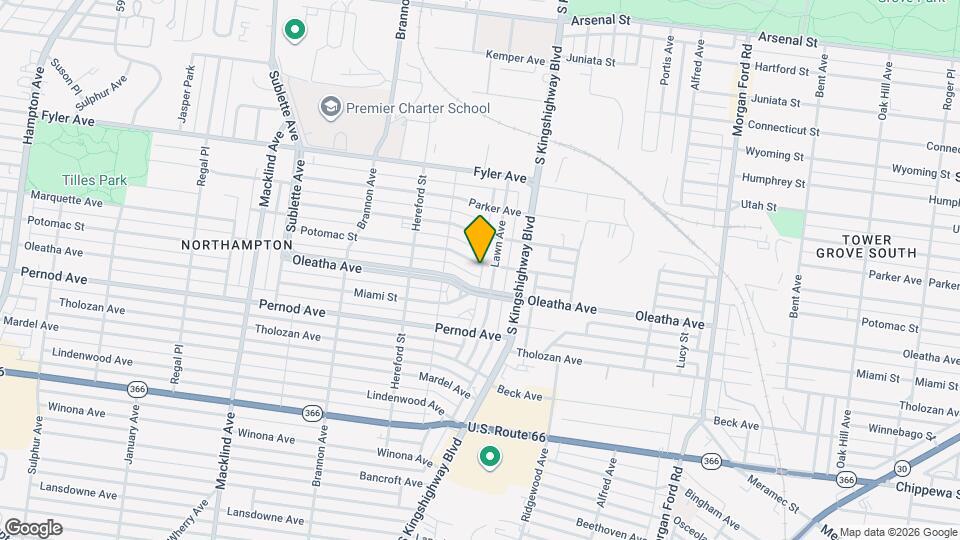 4930 Potomac St, Unit 2F Map and Location Details