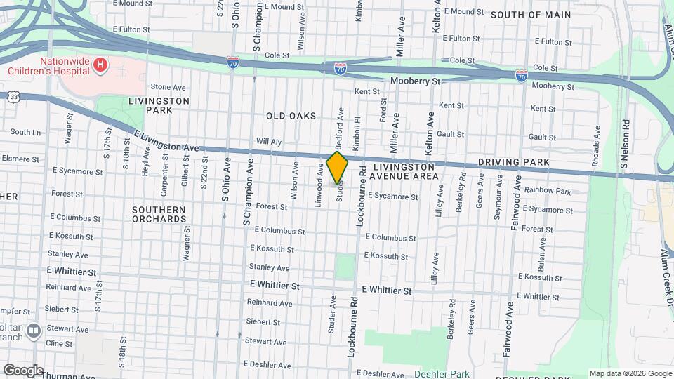 883 Studer Ave Map and Location Details