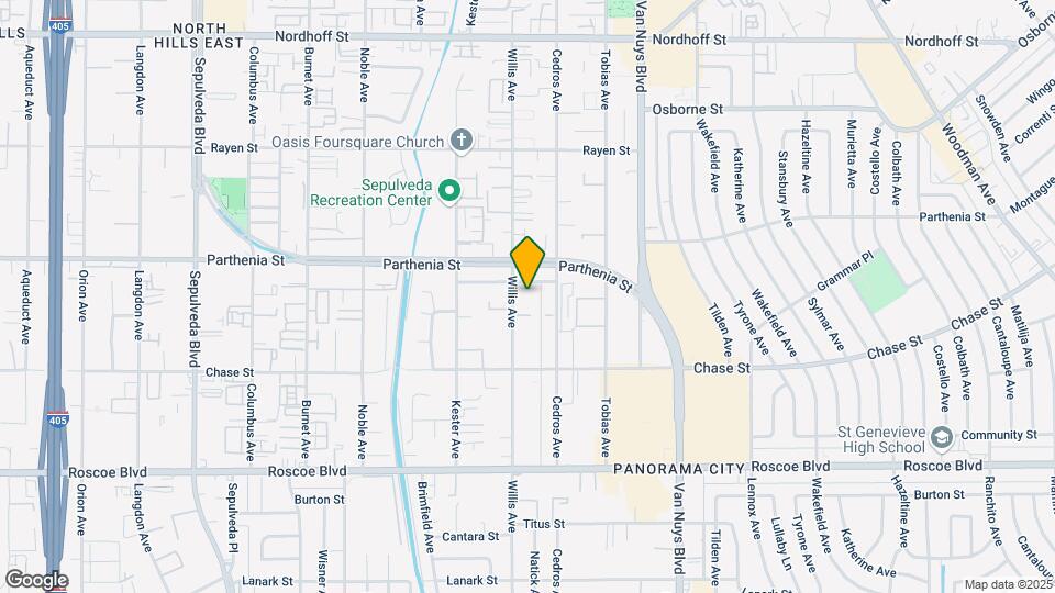 8630 Willis Ave Map and Location Details