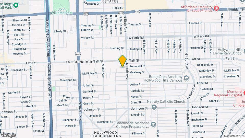 5619 McKinley St Map and Location Details