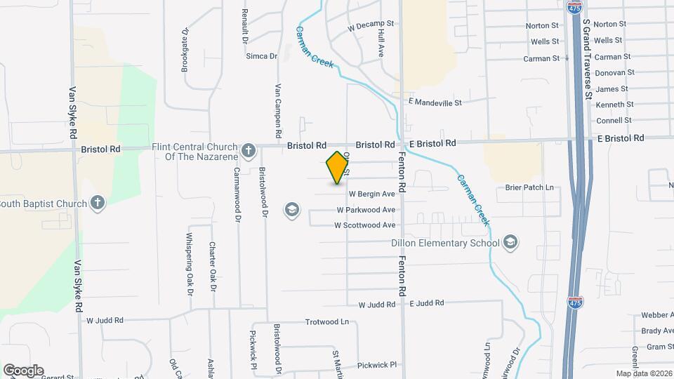 1106 w Bergin ave Map and Location Details