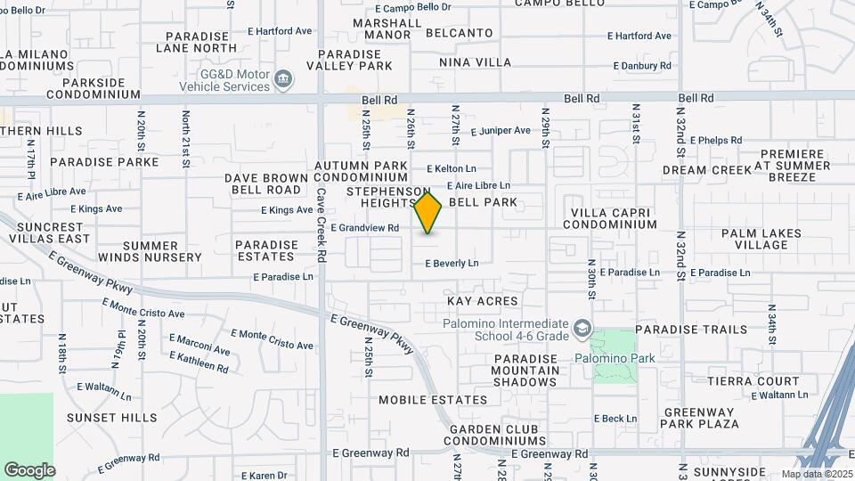 2618 E Sandra Terrace Map and Location Details