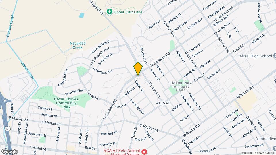 608 N Sanborn Rd Map and Location Details