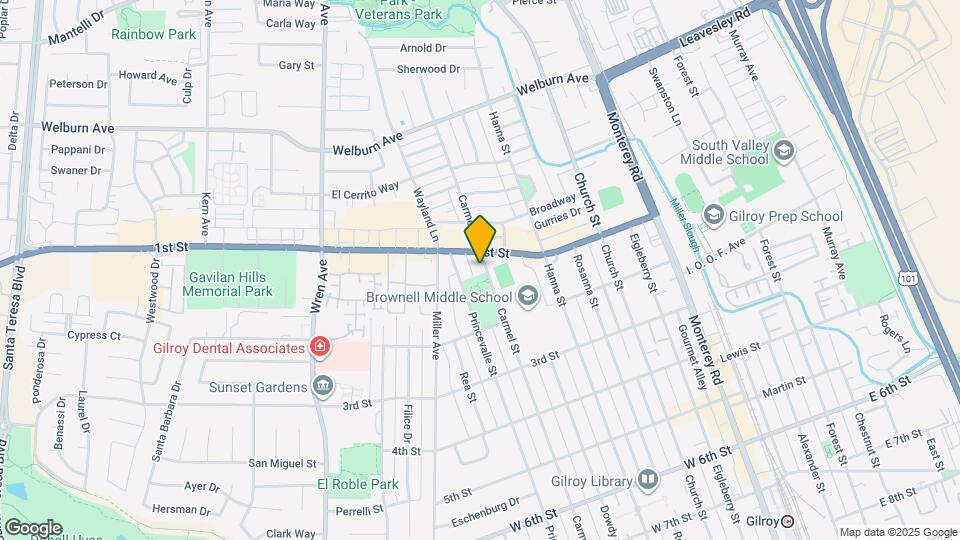 7931 Carmel St Map and Location Details