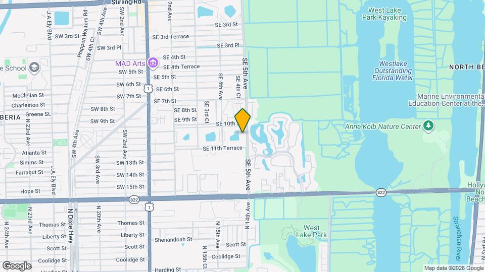 1024 SE 5th Ave, Unit 202 Map and Location Details