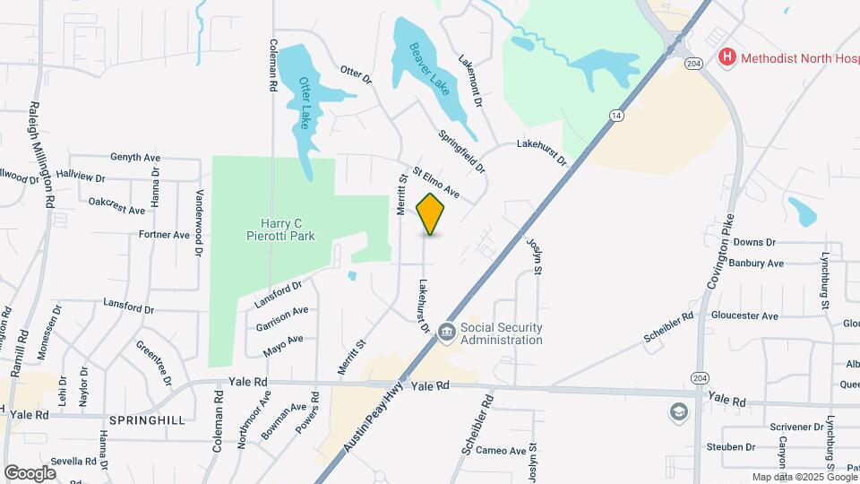 3716 Lakehurst Dr Map and Location Details