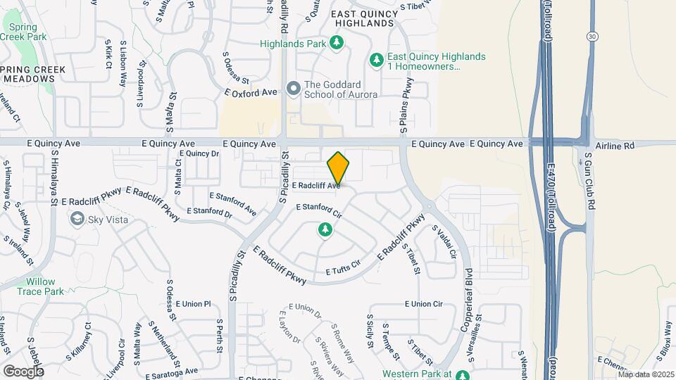 21988 E Radcliff Cir Map and Location Details