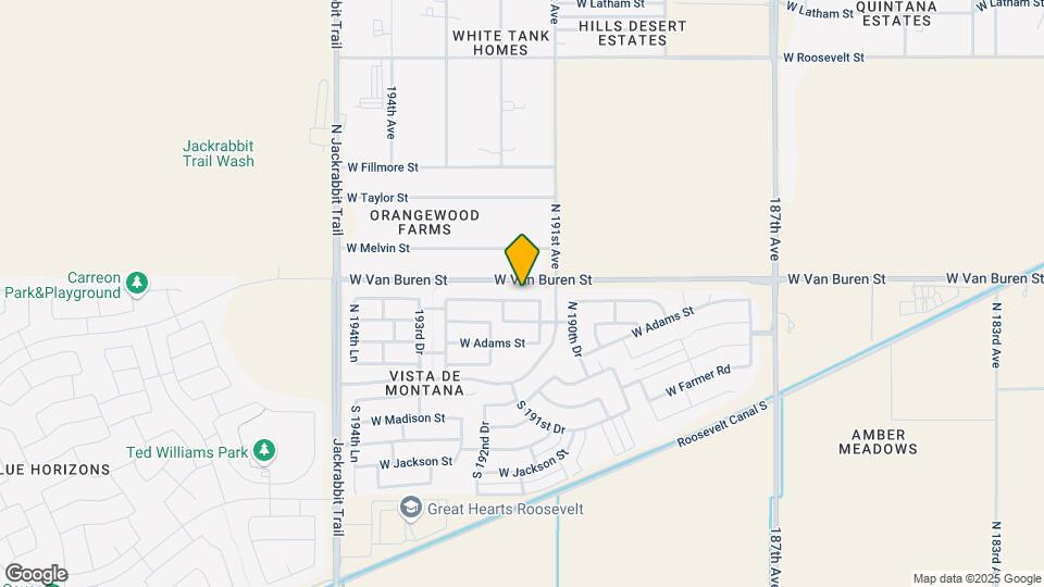 19158 W Woodlands Ave Mapa y Detalles de la Ubicación