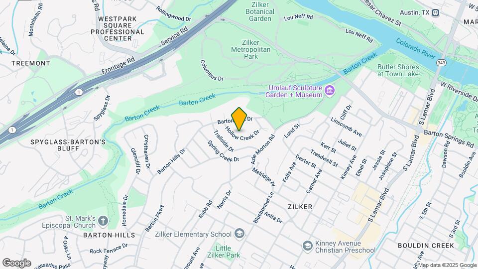 1206 Hollow Creek Dr Map and Location Details