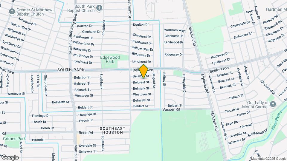 5939 Belcrest St Map and Location Details