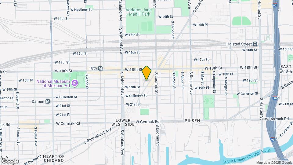 1854 S Blue Island Ave Map and Location Details