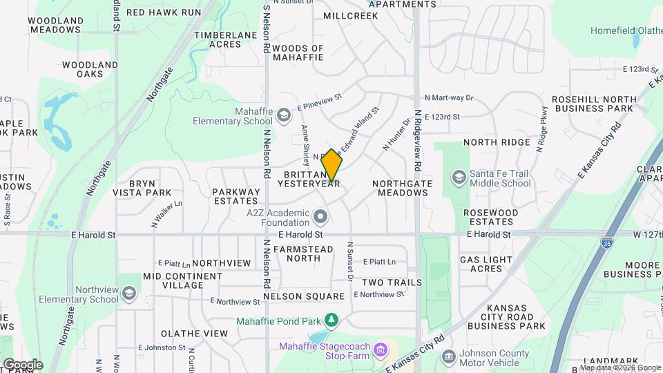 1231 N Marilla Ln Map and Location Details
