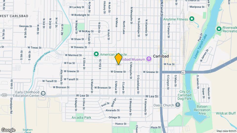 206 S Mesa St-Unit -B Map and Location Details