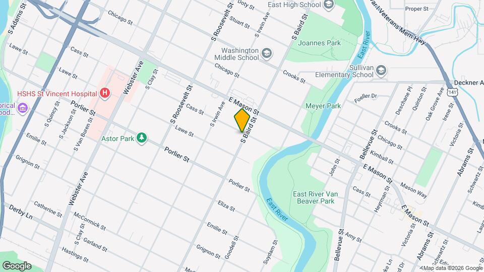 700 S Baird St Map and Location Details