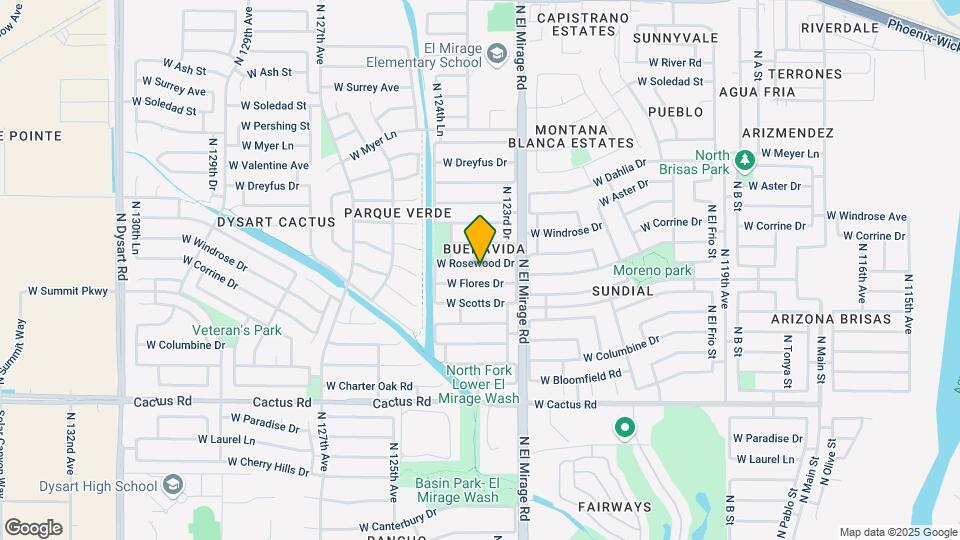 12337 W Rosewood Dr Map and Location Details