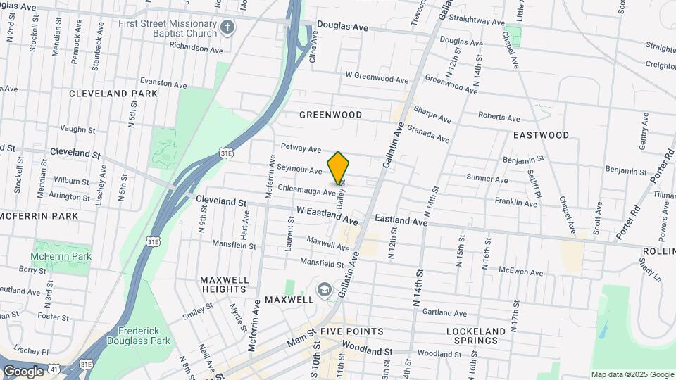 1031 Chicamauga Ave Mapa y Detalles de la Ubicación