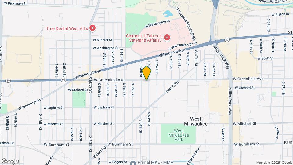 5309 W Greenfield Ave Map and Location Details