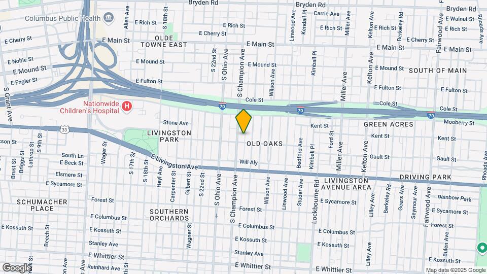662 S Champion Ave Map and Location Details