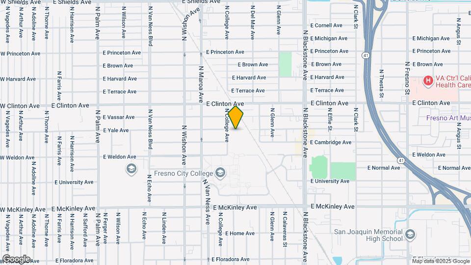 1128 E Yale Ave Map and Location Details