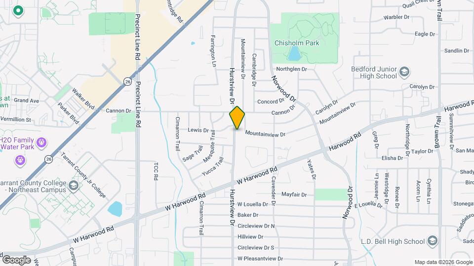 2012 Hurstview Dr Mapa y Detalles de la Ubicación