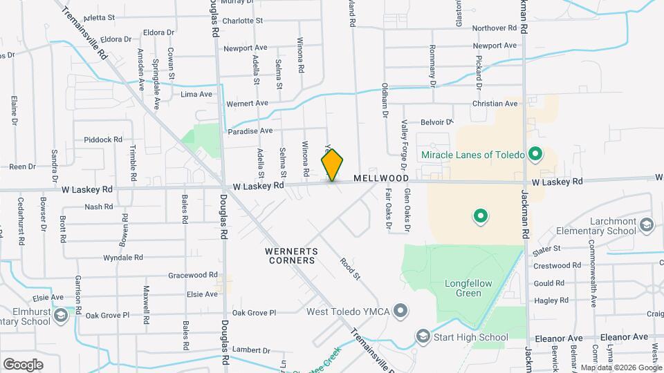 2207 W Laskey Rd Map and Location Details