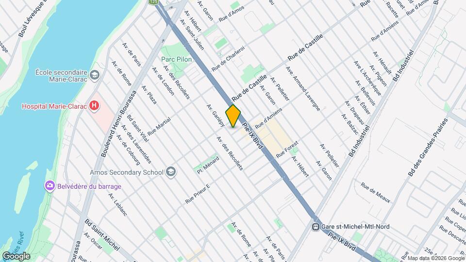 4035 Du Progrès Rue Map and Location Details