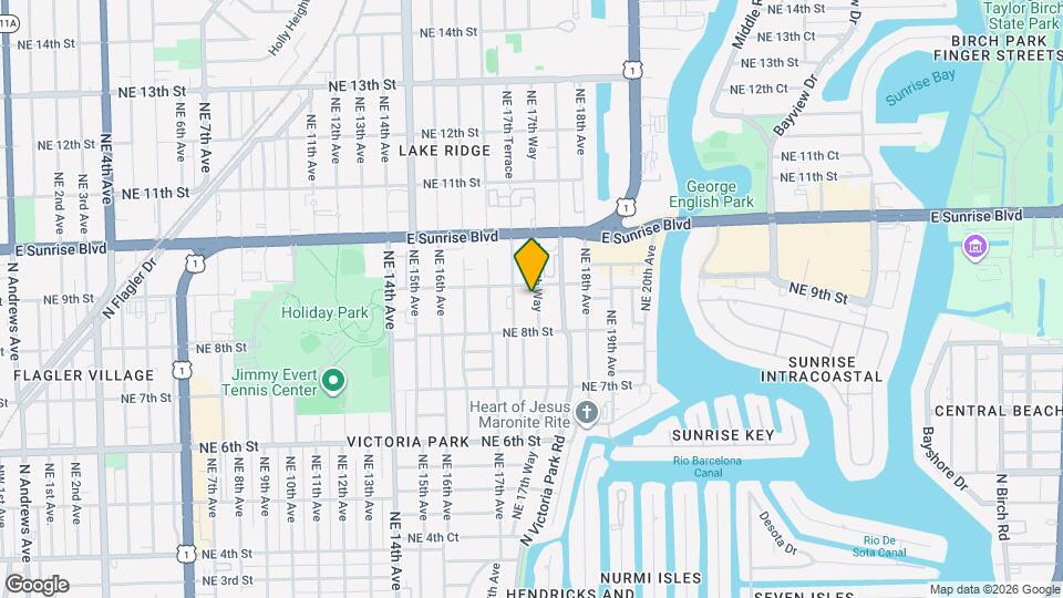 835 NE 17th Way Map and Location Details